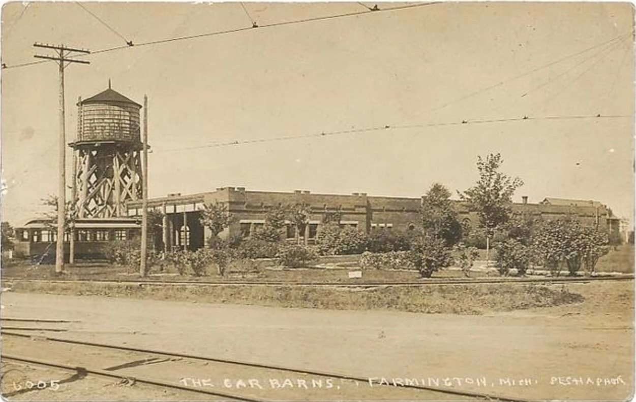 Interurban Car Barn at Farmington Jct.